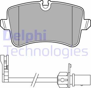 Delphi LP3681 - Тормозные колодки, дисковые, комплект www.parts5.com