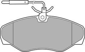 Delphi LP3624 - Komplet zavornih oblog, ploscne (kolutne) zavore www.parts5.com