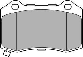 Delphi LP3676 - Brake Pad Set, disc brake parts5.com