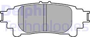 Delphi LP3155 - Brake Pad Set, disc brake parts5.com