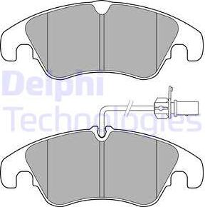 Delphi LP3152 - Set placute frana,frana disc www.parts5.com