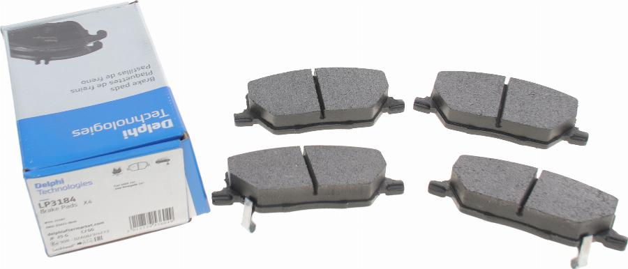 Delphi LP3184 - Brake Pad Set, disc brake www.parts5.com