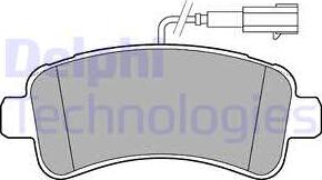 Delphi LP3185 - Komplet pločica, disk-kočnica www.parts5.com