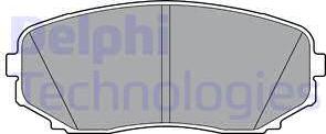 Delphi LP3399 - Тормозные колодки, дисковые, комплект www.parts5.com