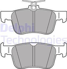 Delphi LP3391 - Fékbetétkészlet, tárcsafék www.parts5.com