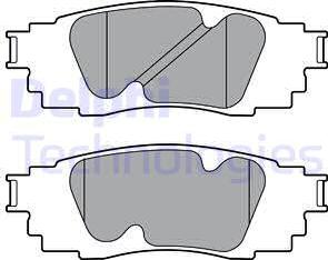 Delphi LP3392 - Brake Pad Set, disc brake parts5.com