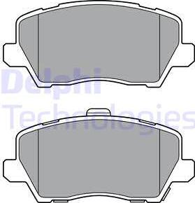 Delphi LP3363 - Brake Pad Set, disc brake parts5.com