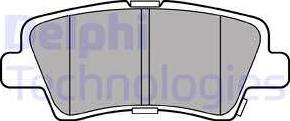 Delphi LP3309 - Brake Pad Set, disc brake parts5.com