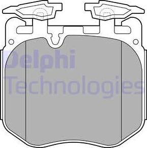 Delphi LP3304 - Тормозные колодки, дисковые, комплект www.parts5.com