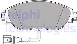 Delphi LP3389 - Brake Pad Set, disc brake parts5.com