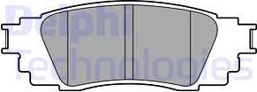 Delphi LP3379 - Brake Pad Set, disc brake parts5.com