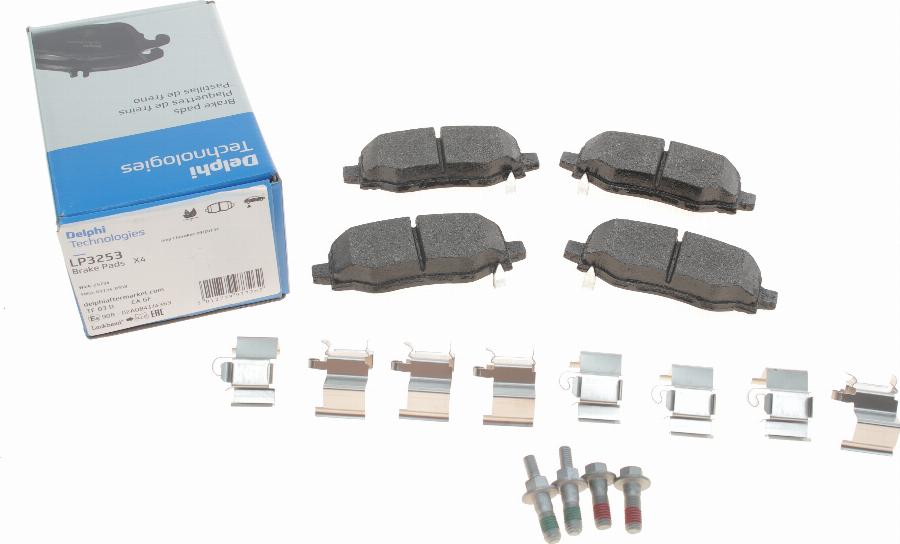 Delphi LP3253 - Brake Pad Set, disc brake parts5.com