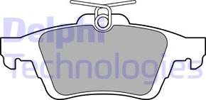 Delphi LP3207 - Brake Pad Set, disc brake www.parts5.com