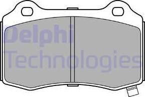 Delphi LP3281 - Komplet zavornih oblog, ploscne (kolutne) zavore www.parts5.com