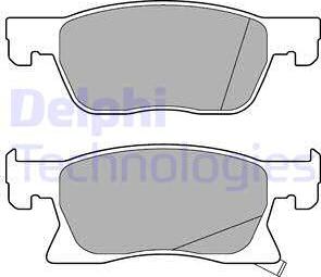 Delphi LP3238 - Brake Pad Set, disc brake www.parts5.com