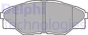 Delphi LP2496 - Brake Pad Set, disc brake www.parts5.com