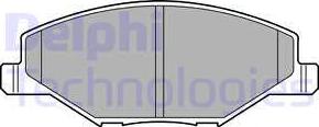 Delphi LP2444 - Brake Pad Set, disc brake www.parts5.com