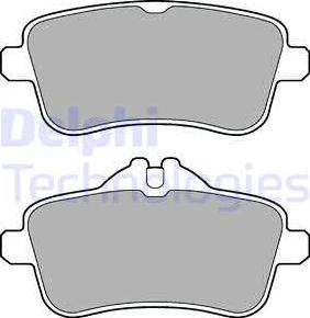 Delphi LP2443 - Тормозные колодки, дисковые, комплект www.parts5.com