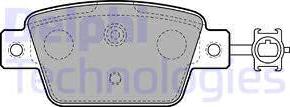 Delphi LP2486 - Brake Pad Set, disc brake parts5.com