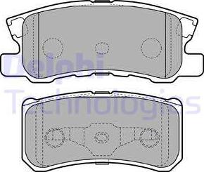 Delphi LP2483 - Комплект спирачно феродо, дискови спирачки www.parts5.com