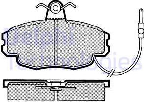 Delphi LP248 - Set placute frana,frana disc www.parts5.com