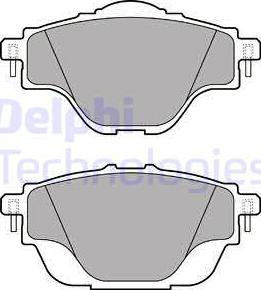 Delphi LP2509 - Zestaw klocków hamulcowych, hamulce tarczowe www.parts5.com