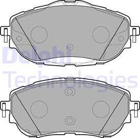 Delphi LP2691 - Brake Pad Set, disc brake www.parts5.com