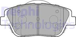 Delphi LP2688 - Brake Pad Set, disc brake www.parts5.com