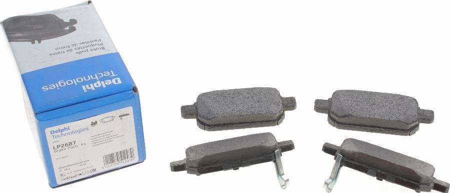 Delphi LP2687 - Brake Pad Set, disc brake www.parts5.com