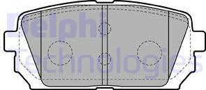 Delphi LP2051 - Brake Pad Set, disc brake www.parts5.com