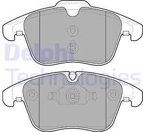 Delphi LP2065 - Kit de plaquettes de frein, frein à disque www.parts5.com