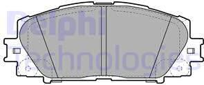 Delphi LP2006 - Fékbetétkészlet, tárcsafék parts5.com