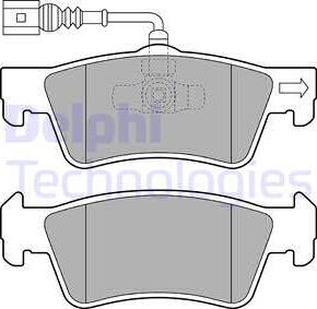 Delphi LP2086 - Brake Pad Set, disc brake www.parts5.com