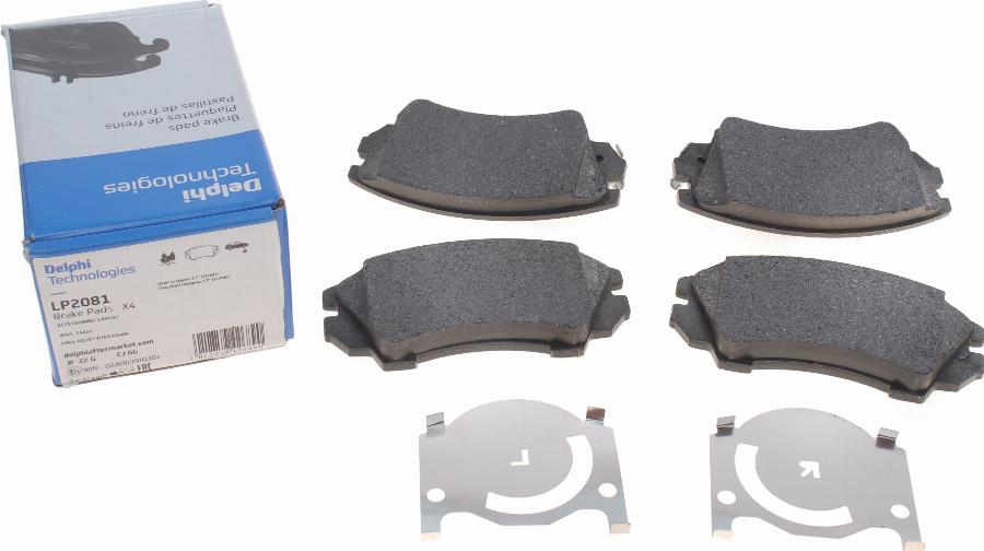 Delphi LP2081 - Brake Pad Set, disc brake www.parts5.com