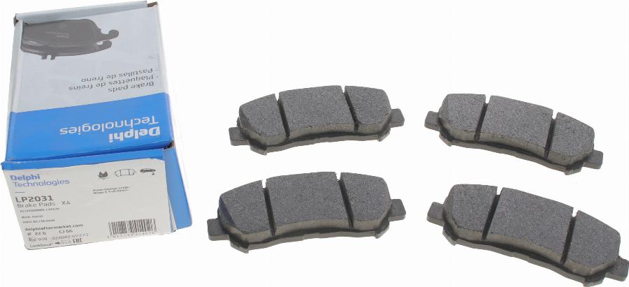 Delphi LP2031 - Brake Pad Set, disc brake parts5.com