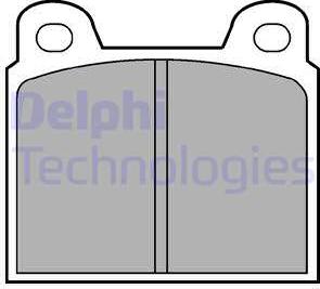 Delphi LP20 - Bremsbelagsatz, Scheibenbremse www.parts5.com