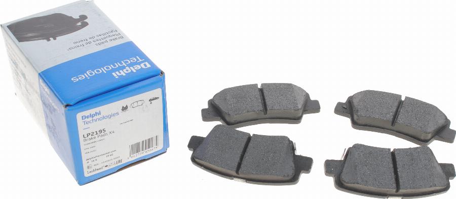 Delphi LP2195 - Brake Pad Set, disc brake www.parts5.com