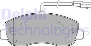 Delphi LP2190 - Komplet pločica, disk-kočnica www.parts5.com