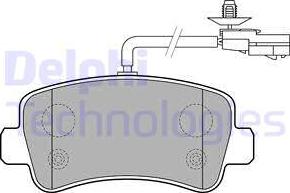 Delphi LP2191 - Komplet kočnih obloga, disk kočnica www.parts5.com