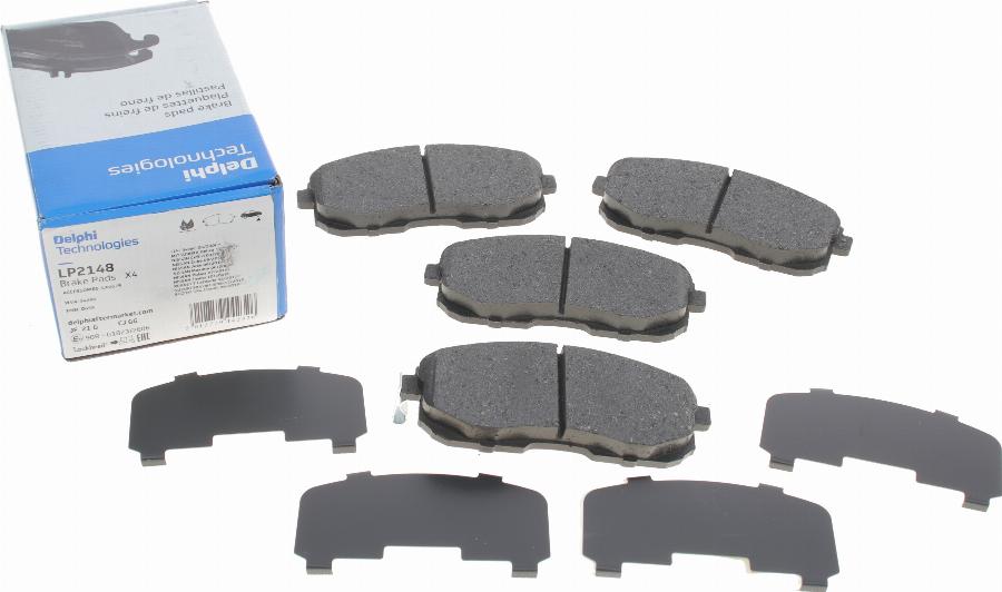 Delphi LP2148 - Brake Pad Set, disc brake parts5.com