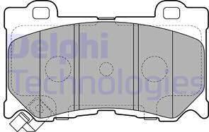 Delphi LP2156 - Brake Pad Set, disc brake parts5.com