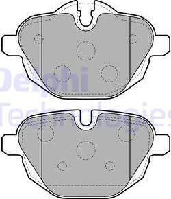 Delphi LP2162 - Тормозные колодки, дисковые, комплект www.parts5.com