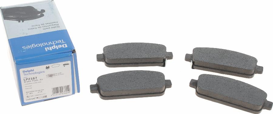 Delphi LP2167 - Brake Pad Set, disc brake parts5.com