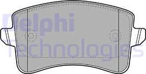 Delphi LP2106 - Тормозные колодки, дисковые, комплект www.parts5.com