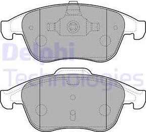 Delphi LP2181 - Sada brzdových destiček, kotoučová brzda www.parts5.com