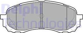 Delphi LP2128 - Σετ τακάκια, δισκόφρενα www.parts5.com