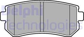 Delphi LP2303 - Brake Pad Set, disc brake parts5.com