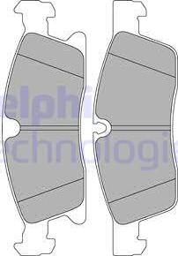 Delphi LP2298 - Brake Pad Set, disc brake parts5.com