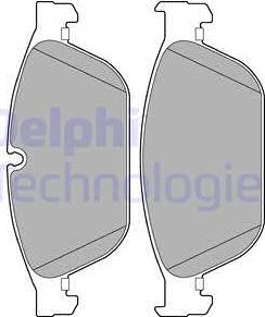 Delphi LP2292 - Zestaw klocków hamulcowych, hamulce tarczowe www.parts5.com