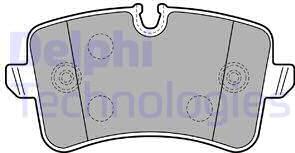 Delphi LP2249 - Brake Pad Set, disc brake www.parts5.com